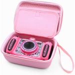 CASEMATIX Pink Camera Case Compatible with Kidizoom Camera Pix Plus , Dragon Touch Instant Print Camera and Camera Toy Accessories - Includes Case Only