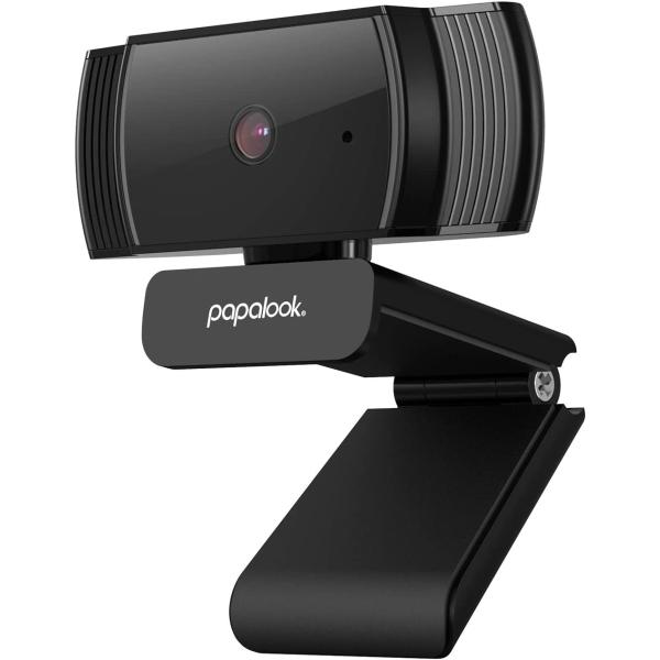 papalook Webcam 1080P, AF925 Autofocus Web Camera Full HD Video Stream, 65° Viewing Angle, Noise Canceling Microphone, Works with OBS, Skype, YouTube, Twitch, for PC/Mac/Laptop/Desktop/MacBook