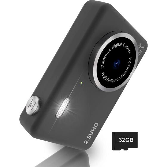 Digital Camera, 48MP Digital Point & Shoot Cameras for Teens, Portable 1080P Camera for Boys&Girls Beginners, Gift for Christmas Birthday(Black)