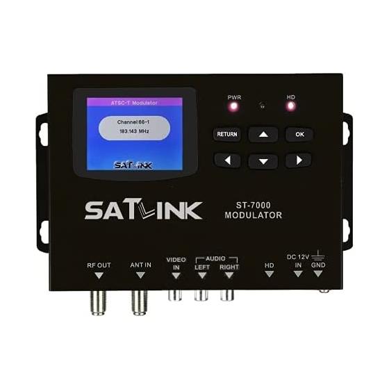 SatLink ST-7000 HDMI to RF Digital Modulator/Encoder Delivers 1080p HDMI Video to TVs as HD ATSC or QAM (J.83B) Channel via Coax Network