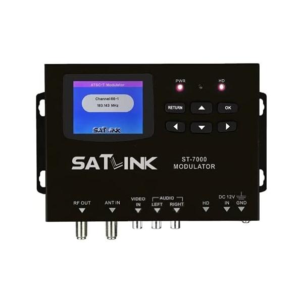 SatLink ST-7000 HDMI to RF Digital Modulator/Encoder Delivers 1080p HDMI Video to TVs as HD ATSC or QAM (J.83B) Channel via Coax Network
