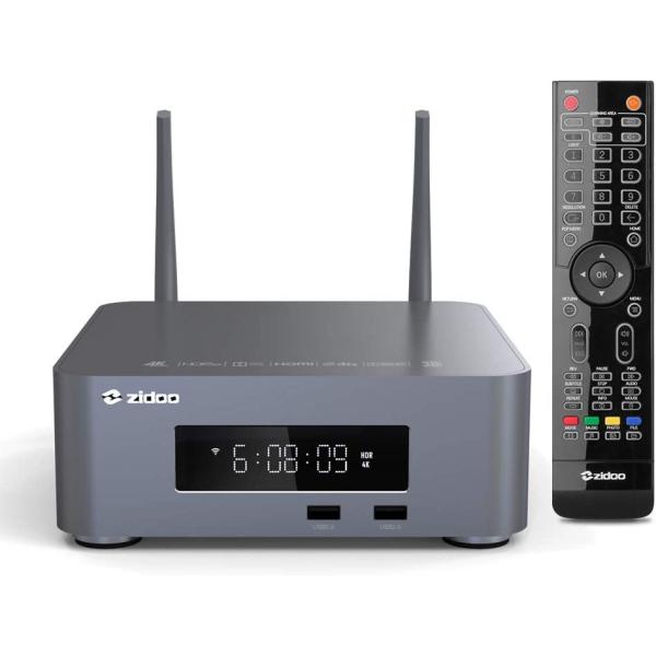 zidoo Z10Pro 4K Media Player, with Realtek 1619DR 2G+32G, HDR10+ Set Top Box, 4K HDR Android 9.0 TV Box, Support Ethernet WiFi, NAS with HDD Bay up to 14TB