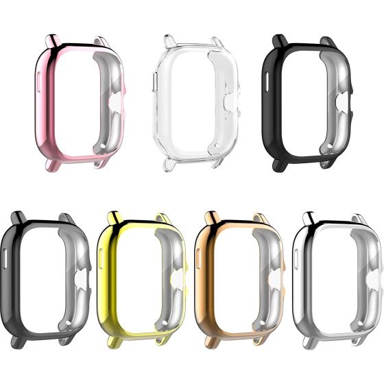 Chofit 7 Pack Case Compatible with Amazfit GTS 3/GTS 2/GTS 2e Protective Case All-Around TPU Anti-Scratch Case Bumper Cover for Amazfit GTS 3/GTS 2/GTS 2e Smartwatch Accessories