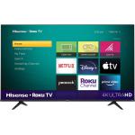Hisense 65-Inch Class R6 Series Dolby Vision HDR 4K UHD Roku Smart TV with Alexa Compatibility (65R6G, 2021 Model),Black