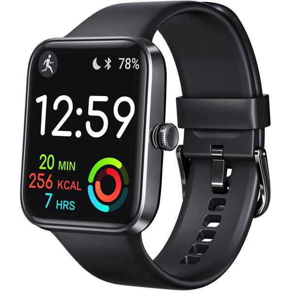 aeac Smart Watch for Women Men,1.69" Touch Screen Fitness Tracker for iPhone Android Phone IP68 Waterproof,Finess Watch with Step Calorie Counter Sleep Monitoring Pedometer Watches