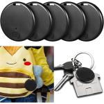 5 Packs Portable GPS Tracking Mobile Tracking Smart Anti Loss Device Key Finder Locator GPS Smart Finders Tracker Device for Kids Dog Pet Cat Wallet Keychain Luggage, Alarm Reminder, App Control