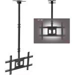 Ceiling TV Mount Bracket, Fits 32"-65" Flat Screen TVs, Adjustable Height Bracket, up to 150Lbs, VESA 800x300mm, Black