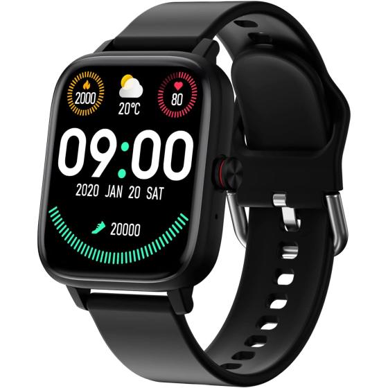 KAKTIN Smart Watch,Watches for Men Women Answer/Make Call，Fitness Tracker Activity with Calorie Step Counter，Smartwatch 1.7" Full Touch Compatible Android & iOS(Black)