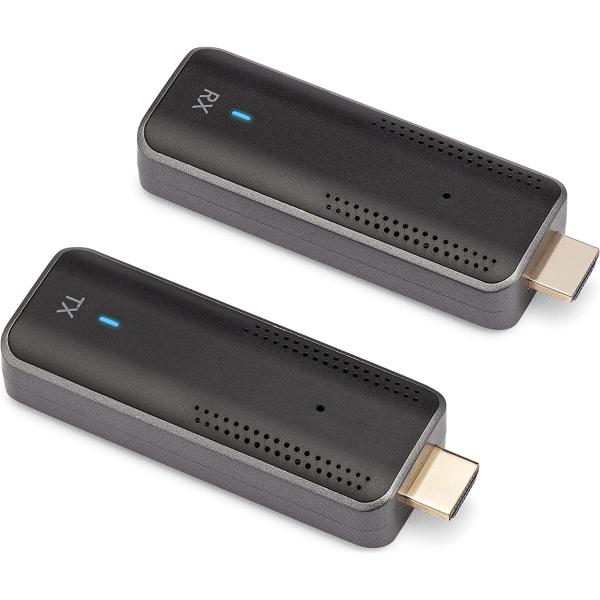 ClearClick Mini Wireless HDMI Transmitter & Receiver Kit - Transmit HDMI Video Up to 1080P - Transmit from HDMI, Phone, or Tablet - Up to 150' Range