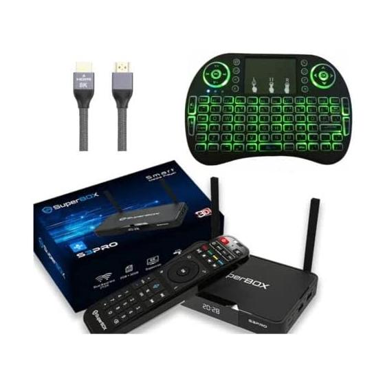 S3 PRO - Voice Remote, Keyboard Remote, 6K HDMI Cable and 8K HDMI Cable