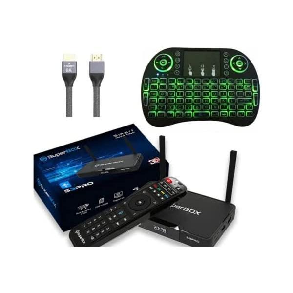 S3 PRO - Voice Remote, Keyboard Remote, 6K HDMI Cable and 8K HDMI Cable