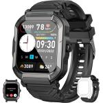 Smart Watch for Men Fitness Tracker: (Make/Answer Call) Bluetooth Military Smartwatch for Android Phones iPhone Waterproof Outdoor Tactical Digital Sport Run Watches Blood Pressure Heart Rate Monitor