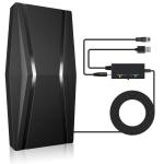 2023 Upgraded TV Antenna for Smart tv Up to 520+ Miles, Digital TV Antenna with Amplifier and Signal Booster-Amplified HD Antenna for TV Indoor/Outdoor-38ft Coax Cable - Support 4K 1080p