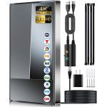 2023 TV Antenna for Smart TV, 800+ Miles Range, Digital HD Indoor Outdoor Antenna Upgraded Amplifier Powerful Signal Booster Support 8K 4K HDTV 1080p Fire Stick All TVs VHF UHF - 35FT Cable/AC Adapter