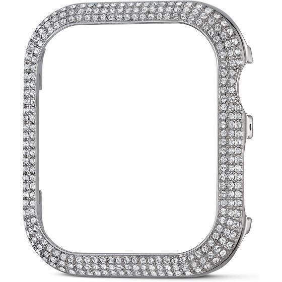 Swarovski Sparkling Smartwatch Case compatible with Apple Watch Series 4 and 5, 40mm, Silver Tone