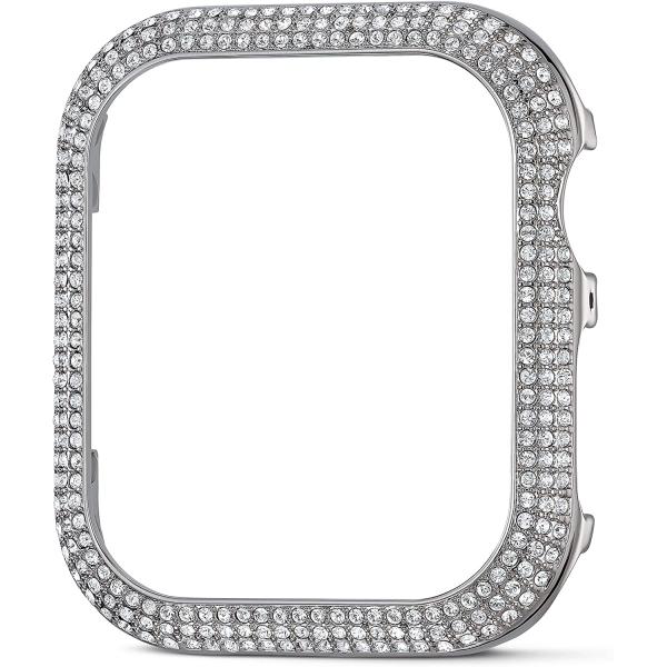 Swarovski Sparkling Smartwatch Case compatible with Apple Watch Series 4 and 5, 40mm, Silver Tone