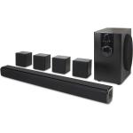 iLive 5.1 Home Theater System with Bluetooth, 6 Surround Speakers, Wall Mountable, Includes Remote, Black (IHTB159B)