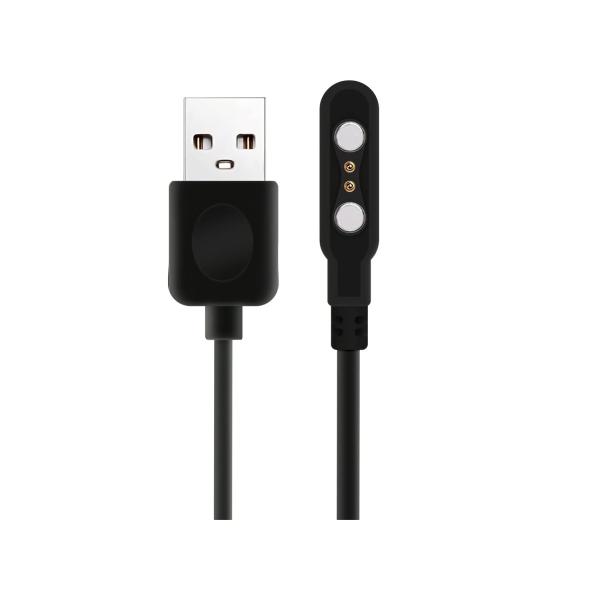 Smart Watch Universal Charger Motion Tracker Charger 2 pin 2.54mm- 2.84 mm Pin Pitch USB Smart Glasses Smart Watch Magnetic Charging Cable Smartwatch Accessories 2 FT/60 cm