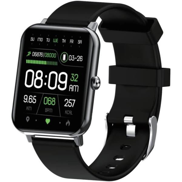 Gowqino Smart Watch Fitness Tracker for Women Men, Fitness Watch with Heart Rate, Blood Pressure, Sleep Monitor, 1.69" Touch Screen Smartwatch for iPhone Android Phone IP68 Waterproof,