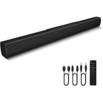 TREFAN Sound Bars for tv with Build in subwoofer, Soundbar Surround Sound Home Theater System with Bluetooth HDMI ARC USB Optical TV Speakers Sound Bar 100W 36inch