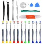 21pcs Precision Screwdriver Set Magnetic,GangZhiBao Repair Tools Kit for Fix Phone/iphone,Computer/PC,Tablet/Pad,Watch,PS4 - Replace Screen Battery Camera Small Electronics Open Pry Tool Kits Sets DIY