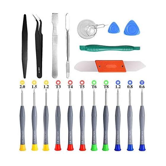 21pcs Precision Screwdriver Set Magnetic,GangZhiBao Repair Tools Kit for Fix Phone/iphone,Computer/PC,Tablet/Pad,Watch,PS4 - Replace Screen Battery Camera Small Electronics Open Pry Tool Kits Sets DIY