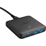 Anker 63W 4 Port PIQ 3.0 & GaN Fast Charger Adapter, PowerPort Atom III Slim Wall Charger with Dual USB C Ports (45W Max), for MacBook, Laptops, iPad Pro, iPhone, and More