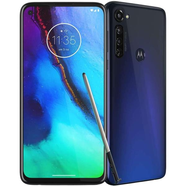 Moto G Stylus | Unlocked | Made for US by Motorola | 4/128GB | 48MP Camera | 2020 | Indigo (Renewed)