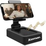 Cell Phone Stand with Wireless Bluetooth Speaker and Anti-Slip Base HD Surround Sound Perfect for Home and Outdoors with Bluetooth Speaker for Desk Compatible with iPhone/ipad/Samsung Galaxy