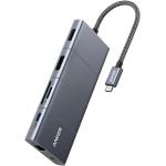 Anker USB C Hub, PowerExpand 11-in-1 Docking Station, with 4K@60Hz HDMI and DP, 100W Power Delivery, USB-C and 3 USB-A Data Ports, 1 Gbps Ethernet, 3.5mm Audio, microSD and SD Card Reader
