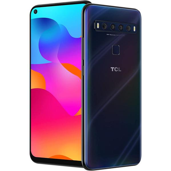 TCL 10L, Unlocked Android Smartphone 256GB+6GB RAM Android Phone,6.53" FHD Cell Phone, 48MP Quad Rear Camera System, 4000mAh Verizon Phone Mobile Phone Large Storage, Mariana Blue