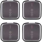 Voltaic Systems V25 6,400mAh USB Always On Battery Backup Power Bank (4 Pack) + USB Touch Light | for iPhone, iPad, Samsung Galaxy, Android, and HTC Devices (Gray)