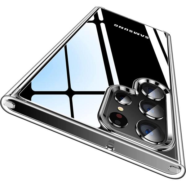CASEKOO for Samsung Galaxy S22 Ultra Case Crystal Clear [Never Yellow] [Military Grade Drop Protection] Hard Back & Soft Bumper, Slim Thin Protective Shockproof Phone case 6.8'' 2022, Clear