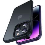 CASEKOO Minimalist Newly Matte Shockproof iPhone 14 Pro Max Phone Case [Zero-Stain Craft][10FT Mil-Grade Protection] Protective Translucent Back Non-Slip for Women Men iPhone 14 Pro Max Case, Black