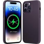 Mkeke for?iPhone?14?Pro?Max Case for MagSafe, Silicone Phone Case for iPhone?14?Pro?Max [Full Protection]?[Durable?&?Shockproof]?Cover Case for?Apple 14?Pro?Max Case - Dark Purple