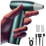 Electric Air Duster, 150000 RPM Compressed Air Duster with [Powerful Brushless & Coreless Motor] [Elegant All Metal] Air Duster Compressed Air Cordless Air Duster Mini Air Blower for Computer Keyboard
