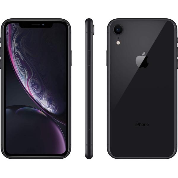Apple iPhone XR, 64GB, Black - Unlocked (Renewed)