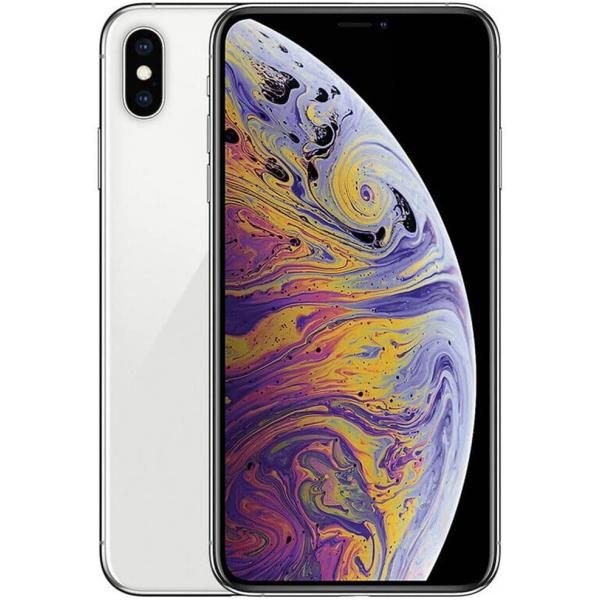 Apple iPhone XS Max, US Version, 512GB, Silver - Unlocked (Renewed)