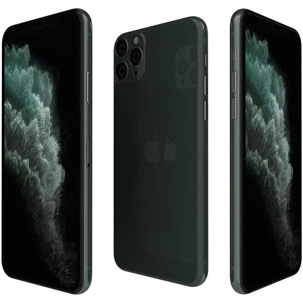 Apple iPhone 11 Pro Max, US Version, 64GB, Midnight Green - Unlocked (Renewed)
