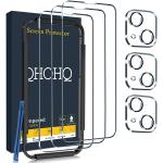 QHOHQ 3 Pack Screen Protector for iPhone 14 / iPhone 13 [6.1 Inch] with 3 Pack Tempered Glass Camera Lens Protector, Ultra HD, 9H Hardness,Case Friendly