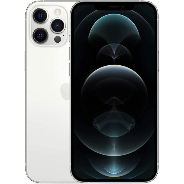 Apple iPhone 12 Pro Max, 128GB, Silver - Unlocked (Renewed Premium)