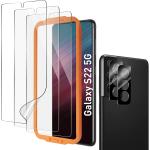 AACL [3+2 Pack] For Galaxy S22 Screen Protector & Camera Lens Protector for Samsung Galaxy S22 5G, 6.1 Inch, 7H Hybrid Film[Fingerprint Unlock][Anti-Scratch]