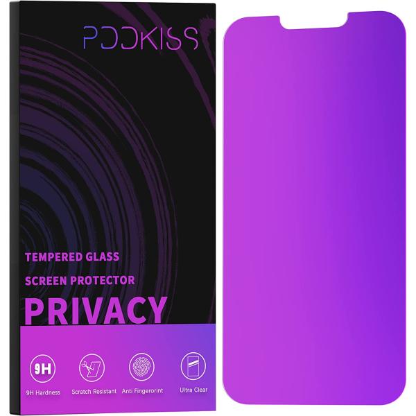 PDDKISS Compatible for iPhone 13 Pro Max Privacy Screen Protector/iPhone 14 Plus Screen Protector Tempered Glass 6.7 inch Display, Gradient Colorful Anti Spy Light HD Easy Installation