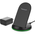 Yootech Wireless Charger,10W Max Wireless Charging Stand with Quick Adapter, Compatible with iPhone 14/14 Plus/14 Pro/14 Pro Max/13/13 Mini/13 Pro Max/SE 2022/12/11/X/8,Galaxy S22/S21/S20/S10