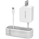 Galvanox Rapid Charger for All Google Pixel Models | Wall Plug Travel Adapter with Folding Prongs | Built in USB-C Cable for Pixel 2,3,3a,4,4XL,4a, 5G,5/5a/6/6a/7/7 Pro (PD 18W Output)