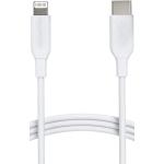 Amazon Basics USB-C to Lightning Cable Cord, MFi Certified Charger for Apple iPhone 14 13 12 11 X Xs Pro, Pro Max, Plus, iPad, White, 6-Ft