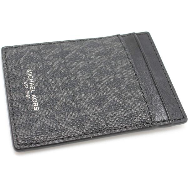 Michael Kors Men’s Leather Gifting Money Clip Card Case Box Set Black