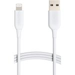 Amazon Basics ABS USB-A to Lightning Cable Cord, MFi Certified Charger for Apple iPhone 14 13 12 11 X Xs Pro, Pro Max, Plus, iPad, White, 6-Ft