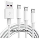 3 Pack Apple MFi Certified iPhone Charger Cable 6ft, Apple Lightning to USB Cable Cord 6 Foot, 2.4A Fast Charging,Apple Phone Long Chargers for iPhone 13/12/11/11Pro/11Max/ X/XS/XR/XS Max/8/7/6