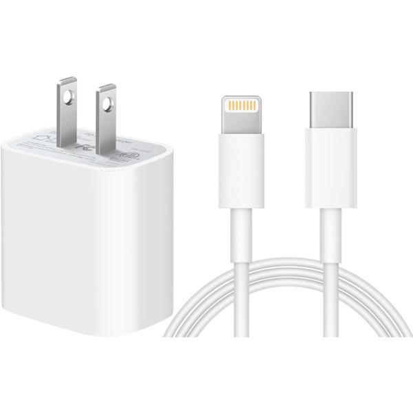 iPhone 14 13 12 11 Super Fast Charger [Apple MFi Certified ]High Speed Charger 20W PD USB-C Wall Charger 6FT Cables Compatible with iPhone 14/14 Pro/14 Pro Max/14 Plus/13/13Pro/12/12 Pro/11/11Pro,iPad